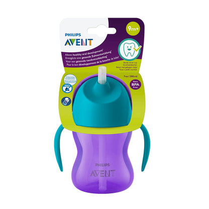 Philips Avent joogitops kõrrega väikelapsele, lilla/sinine, BPA-vaba