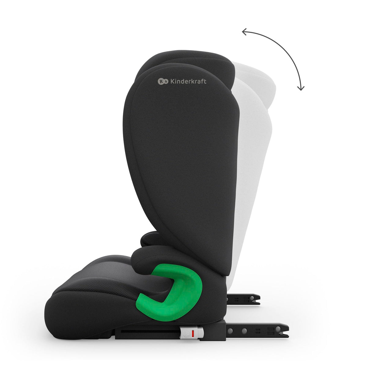 Kinderkraft JUNIOR FIX 2 PRO turvatool 100–150 cm, ISOFIX, must