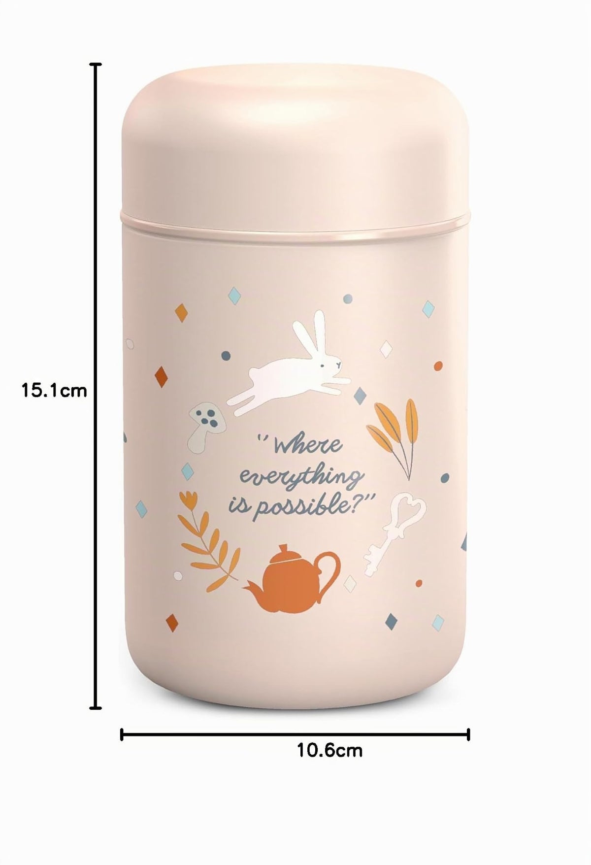 SUAVINEX Wonderland ruokatermos vauvanruoalle 400 ml, vaaleanpunainen (Rose)