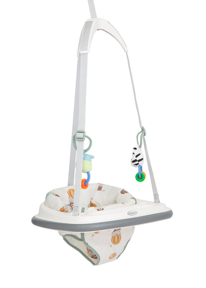 Graco Bumper Jumper™ hüppekiik uksele mänguasjadega, kuni 12 kg, värviline