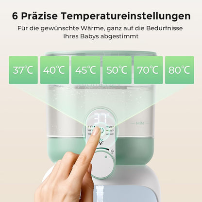 Momcozy pudelisoojendaja Baby Dual-Light, 1,69 l, 6 temperatuuritaset