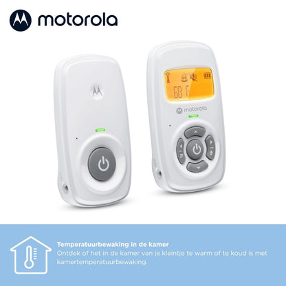 Motorola Nursery AM24 heliga beebimonitor, kahesuunaline suhtlus, DECT-tehnoloogia