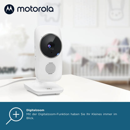 Motorola Nursery VM483 beebimonitor 2,8-tollise kaamera, öönägemise ja temperatuurinäiduga