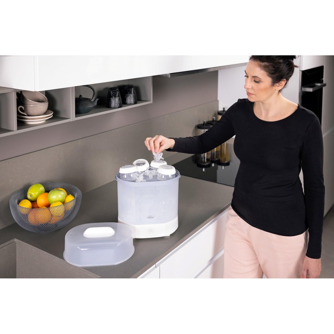 Chicco 3-ühes modulaarne pudelite aurusterilisaator