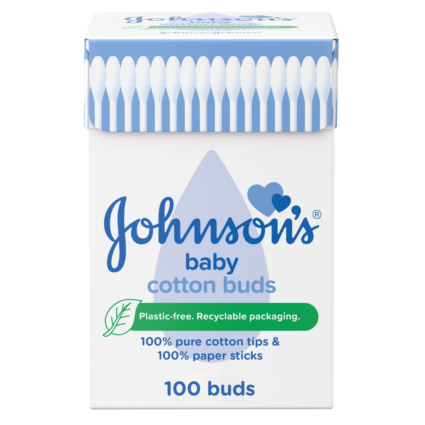 Johnson's Baby vatitikud 200 tk, valge