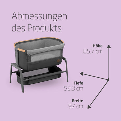 Maxi-Cosi Iora vooditasku, Essential Graphite, 0–6 kuud, kuni 9 kg