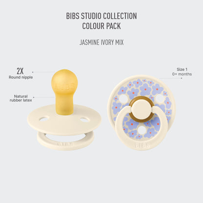 Bibs lutt Colour Studio 2 tk, suurus 1 (0–6 kuud), Jasmine Fosseil Grey