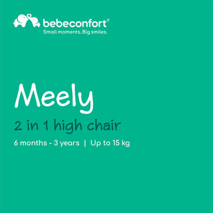 Bebeconfort Meely 2-ühes söögitool ja väikelapsetool, Dark Grey (6 k–3 a)