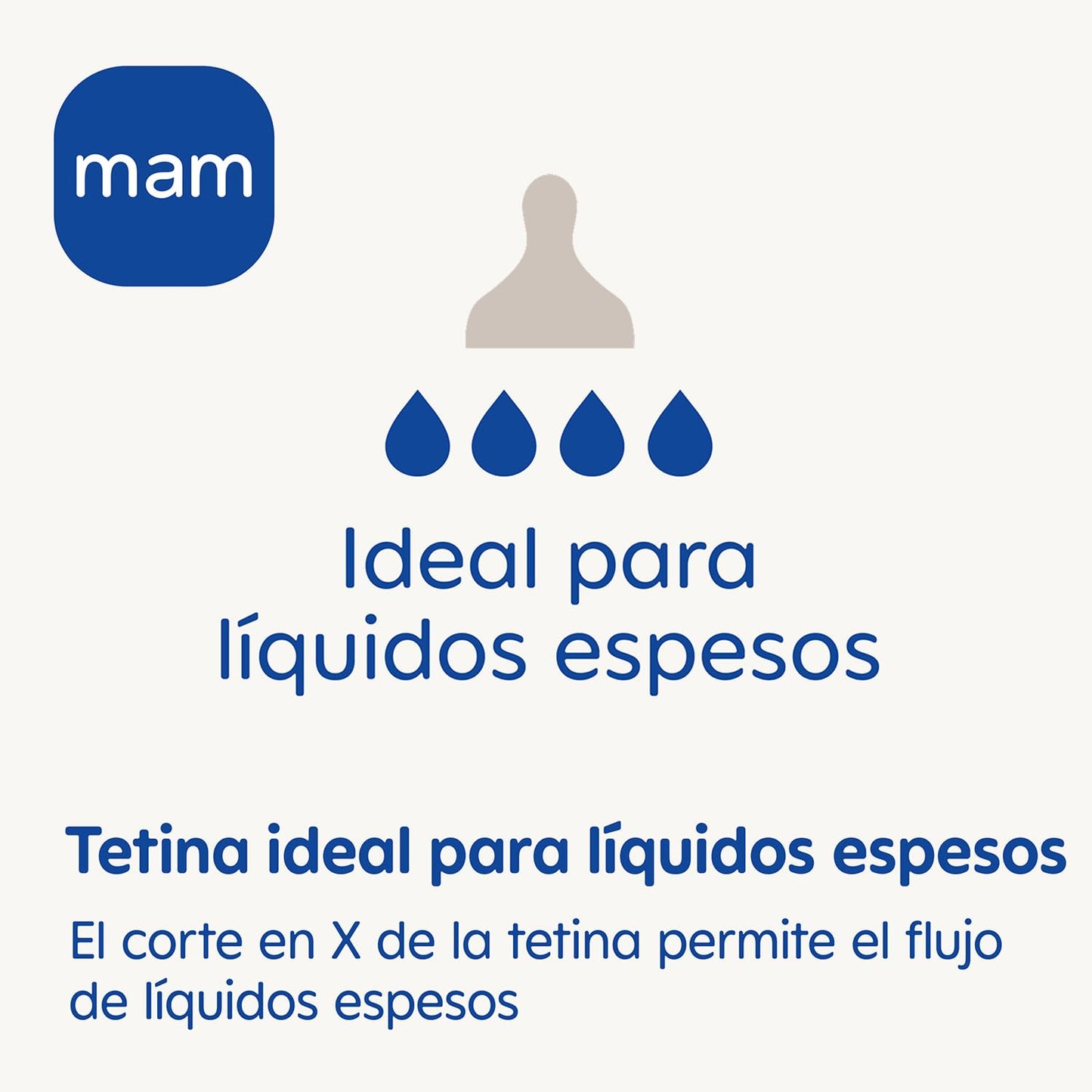 MAM Easy Active lutipudel 330 ml, X-lutt paksudele vedelikele, 6+ kuud, türkiis