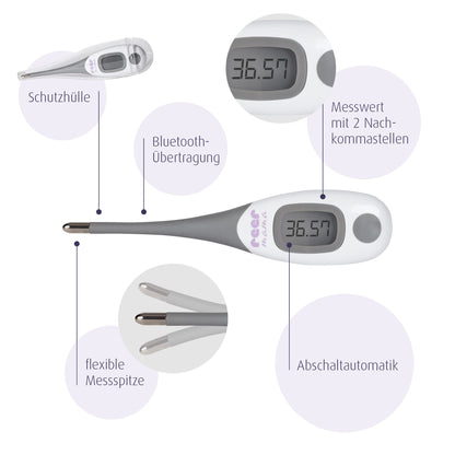Reer basaaltermomeeter 31020, digitaalne, Bluetoothi ja rakendusega