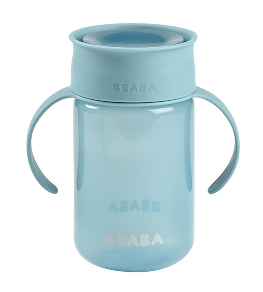Béaba 360° opetusmuki, roiskesuojattu, 340 ml, sininen, alkaen 12 kk
