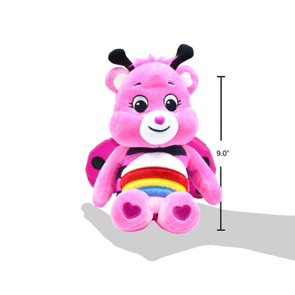 Care Bears kevadteemaline Cheer Bear kaisukaru lepatriinu kostüümis, 23 cm