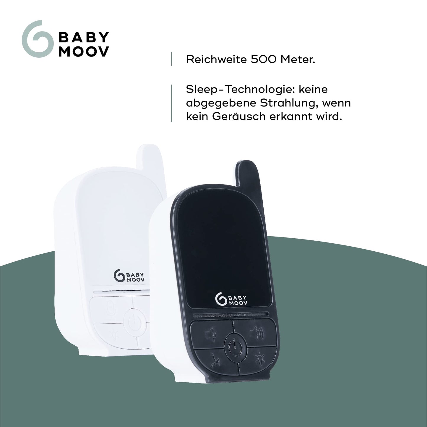 Babymoov beebimonitor Handy Care, öövalgus, 500 m