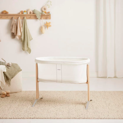 BabyBjörn Cradle -kehto vastasyntyneelle, hellä jousikeinunta, valkoinen, 0–6 kuukautta