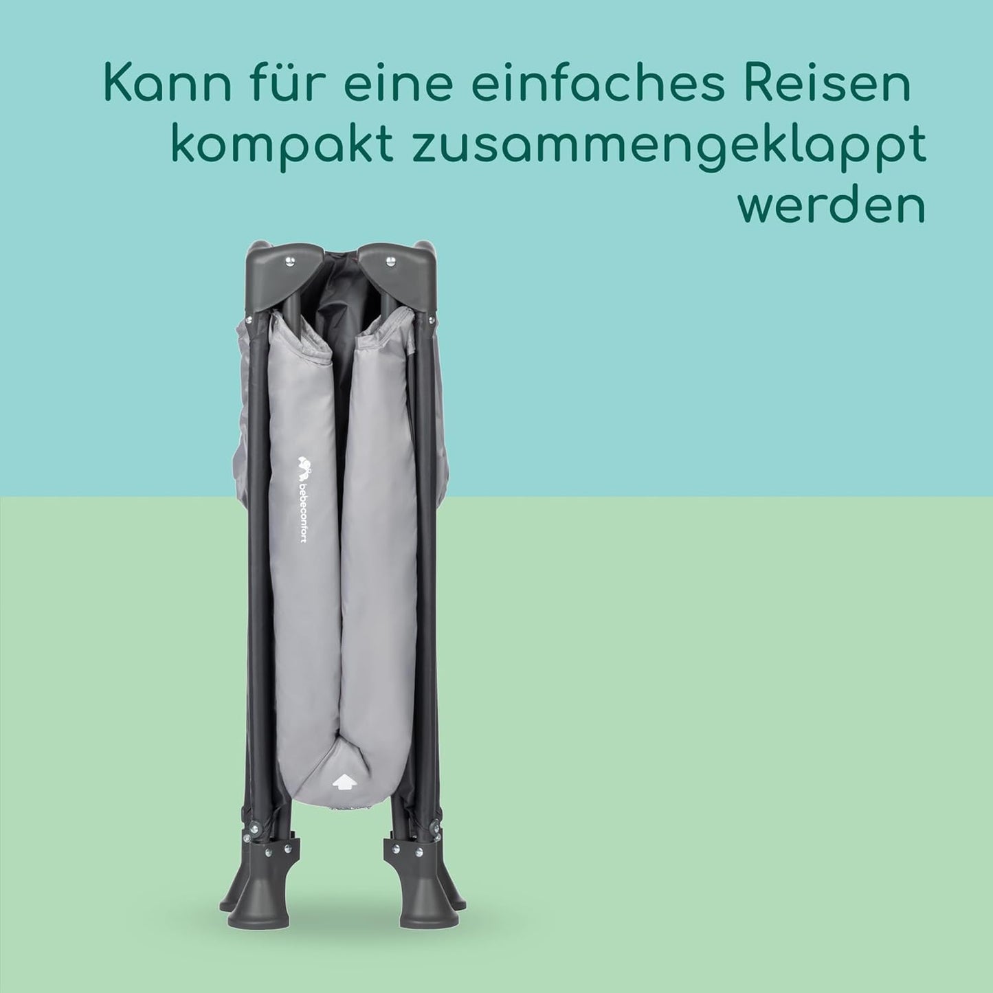 Bebeconfort Soft Dreams reisivoodi, 0-3 a (kuni 15 kg), puidukiu-vahtmatratsiga, Tinted Graphite