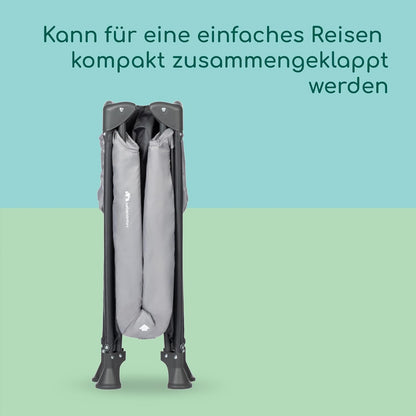 Bebeconfort Soft Dreams reisivoodi, 0-3 a (kuni 15 kg), puidukiu-vahtmatratsiga, Tinted Graphite