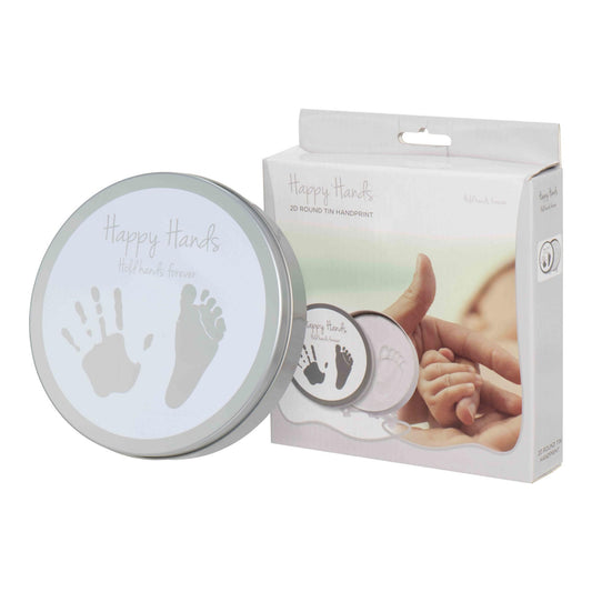Dooky Happy Hands 2D käe- või jalajälje komplekt beebile, valge, 16,5 cm
