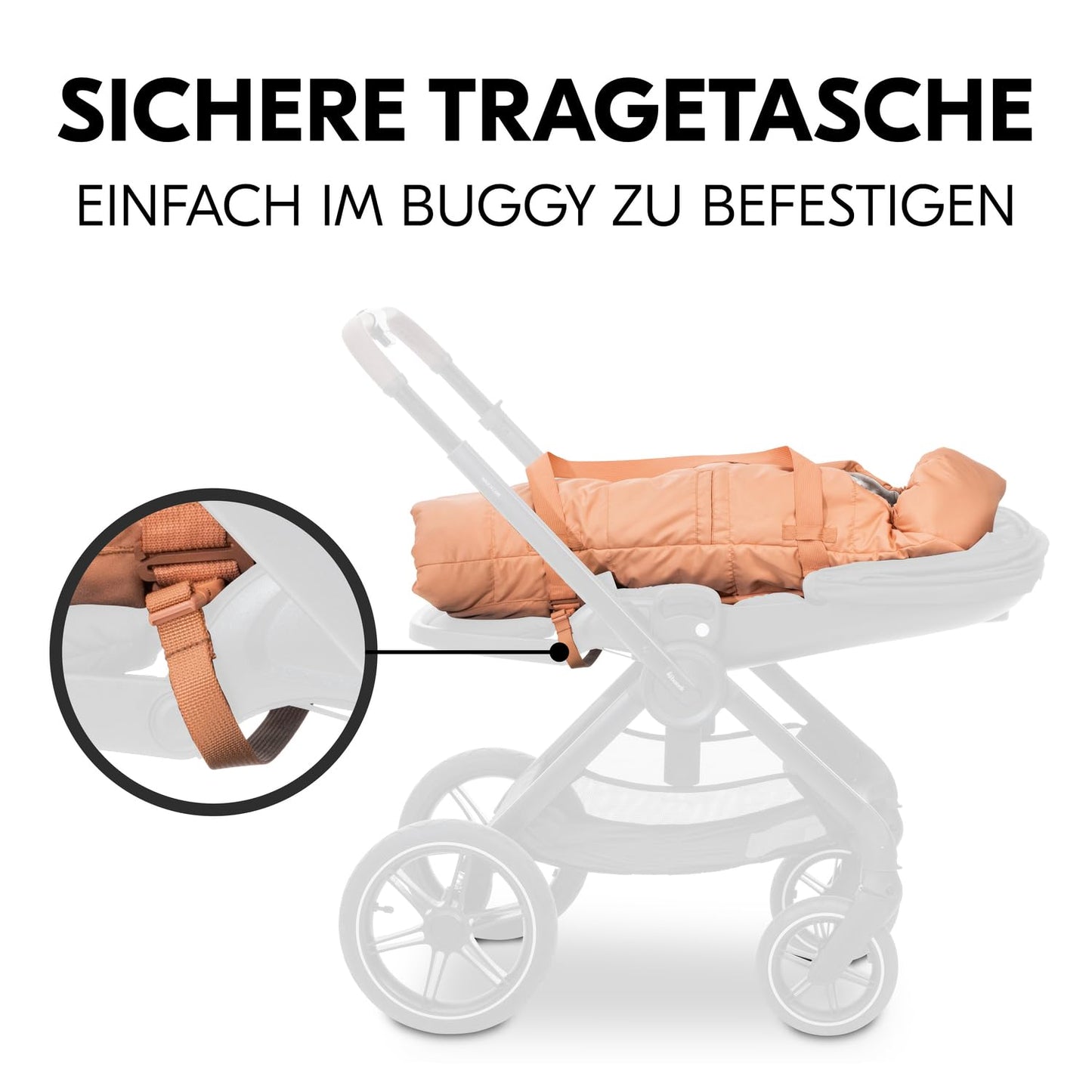 Hauck Carry N Play 3-in-1 pehme kandekookon, soojakott ja mängumatt, Dots Cork (kuni 9 kg)