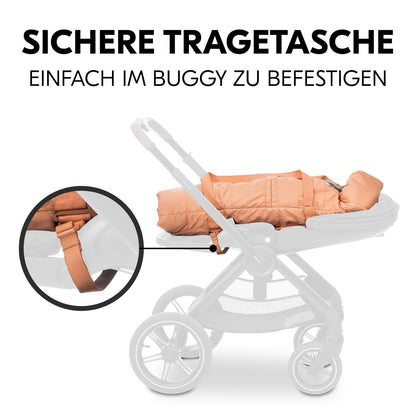 Hauck Carry N Play 3-in-1 pehme kandekookon, soojakott ja mängumatt, Dots Cork (kuni 9 kg)