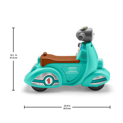 Fisher-Price Laugh & Learn nutikas õppesõiduk tõukeratas 12 k – 3 a (hispaaniakeelne versioon)