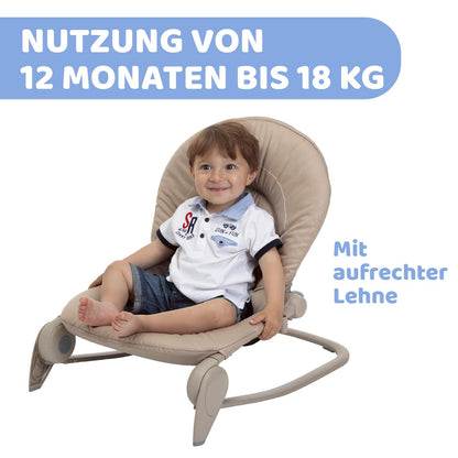 Chicco Hooplà beebikiik, beige, 0 kuud kuni 18 kg, mänguriba ja 4 asendit