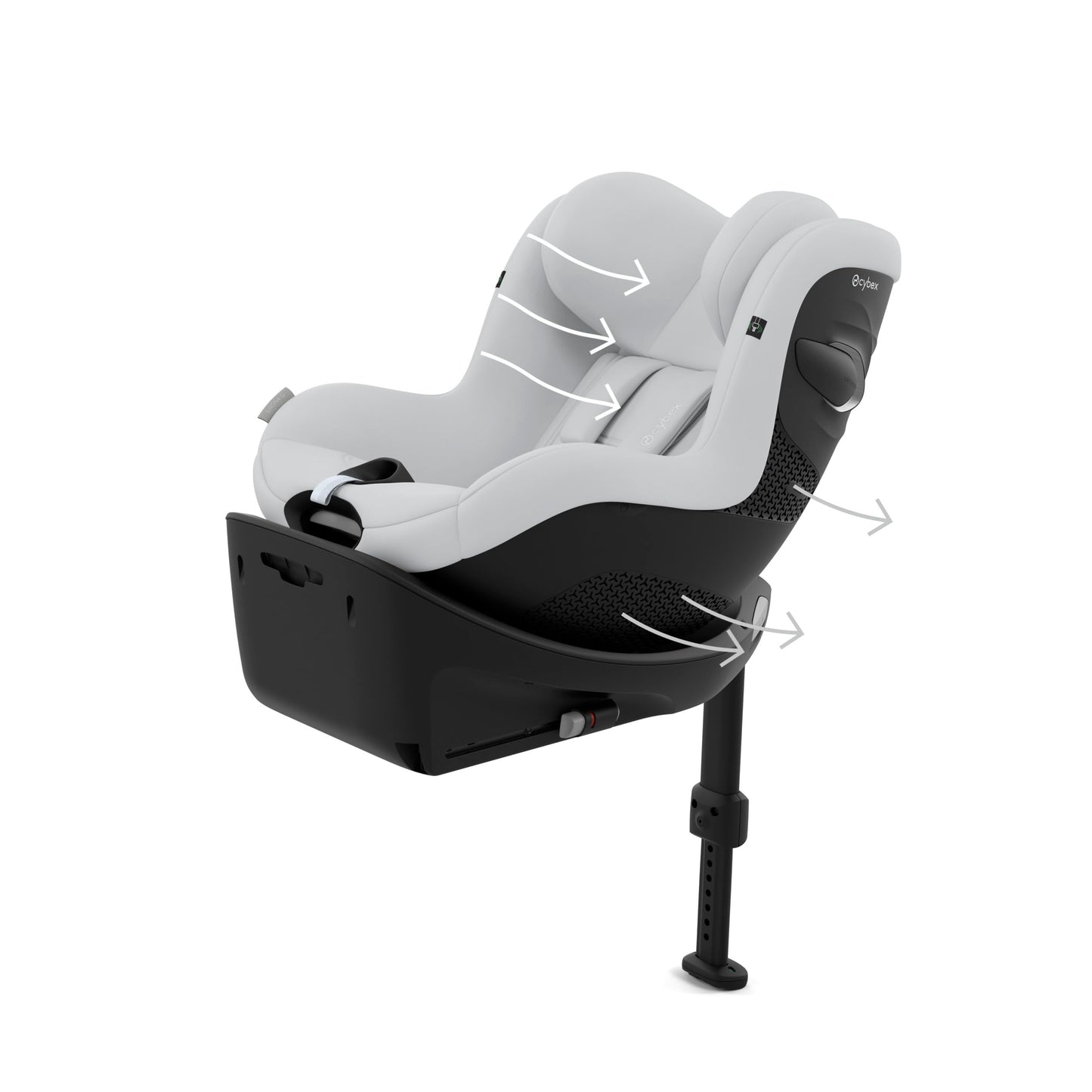 CYBEX Gold Sirona G i-Size Comfort turvatool 61–105 cm (kuni 4 a), Fog Grey