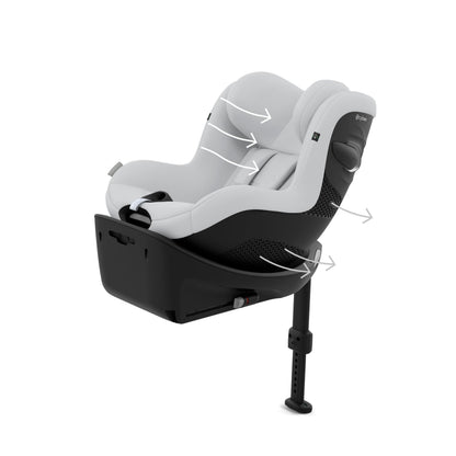 CYBEX Gold Sirona G i-Size Comfort turvatool 61–105 cm (kuni 4 a), Fog Grey