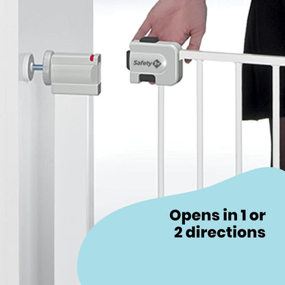 Safety 1st SecureTech turvavärav, 73–80 cm (laiendatav kuni 136 cm), valge