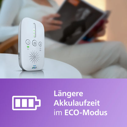 AVENT DECT-beebimonitor SCD503/26, 330 m, öövalgus, Smart ECO, valge