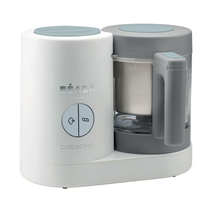 BEABA Babycook NEO beebitoidu valmistaja, klaas ja roostevaba teras, 1250 ml, hall/valge