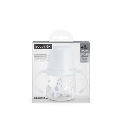 SUAVINEX õppimistass beebile 150 ml Wild&Free hellsinine