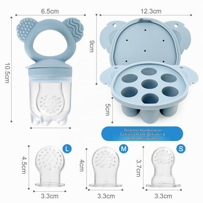 JoyPlus hedelmätutti BFS-Nipple, 3+ kk, pölynsininen (Staubblau)