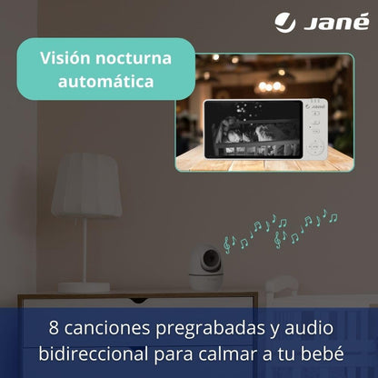 Jané Eye Pro Baby videomonitor pööratava kaamera ja 5" ekraaniga