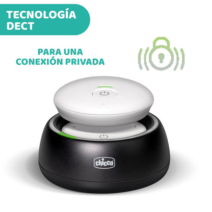 Chicco audio beebimonitor DECT-tehnoloogiaga, 300 m leviala