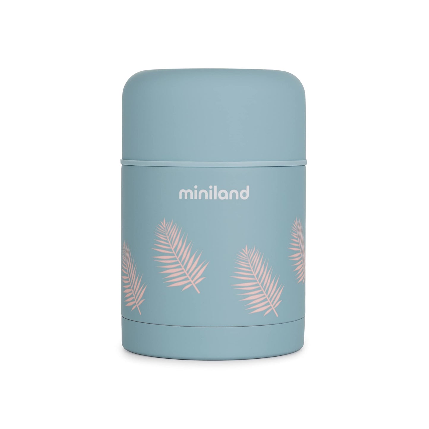 Miniland Thermy Palms isoleeriv toidutermos tahkele toidule, 600 ml – sinine