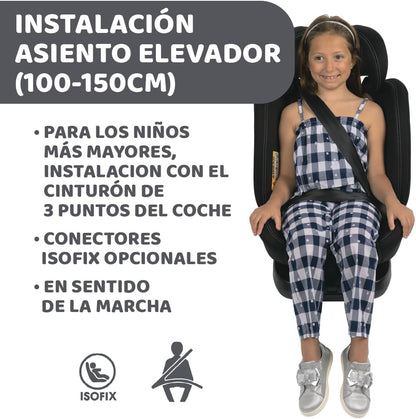 Chicco Unico Evo i-Size turvatool, 0–36 kg, 0–12 aastat, must