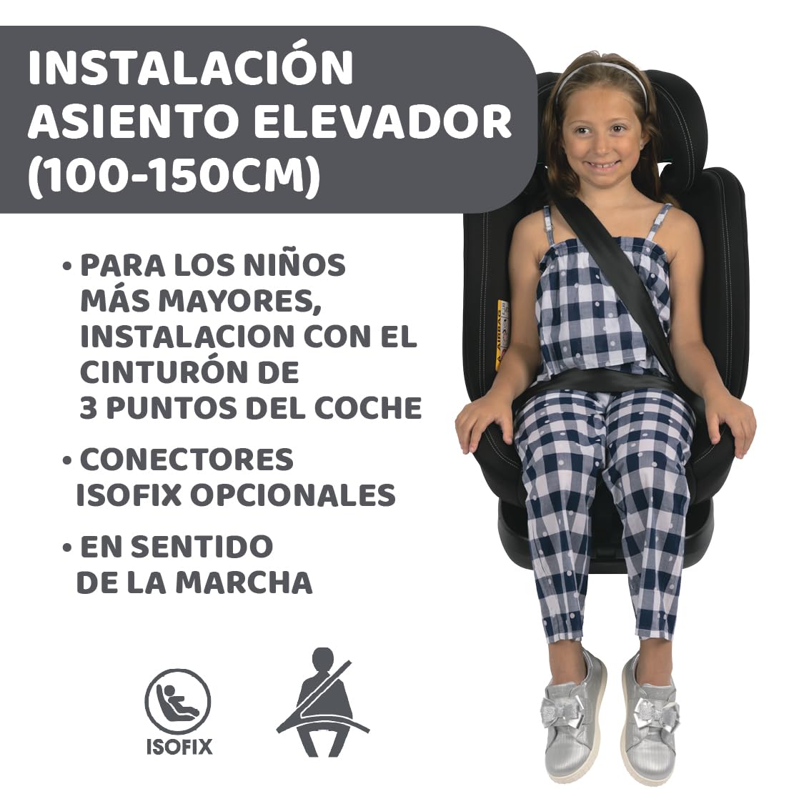 Chicco Unico Evo i-Size turvatool, 0–36 kg, 0–12 aastat, must
