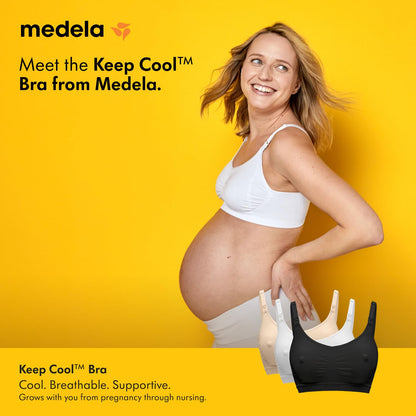 Medela Keep Cool Seamless rasedus- ja imetamisrinnahoidja, must, M