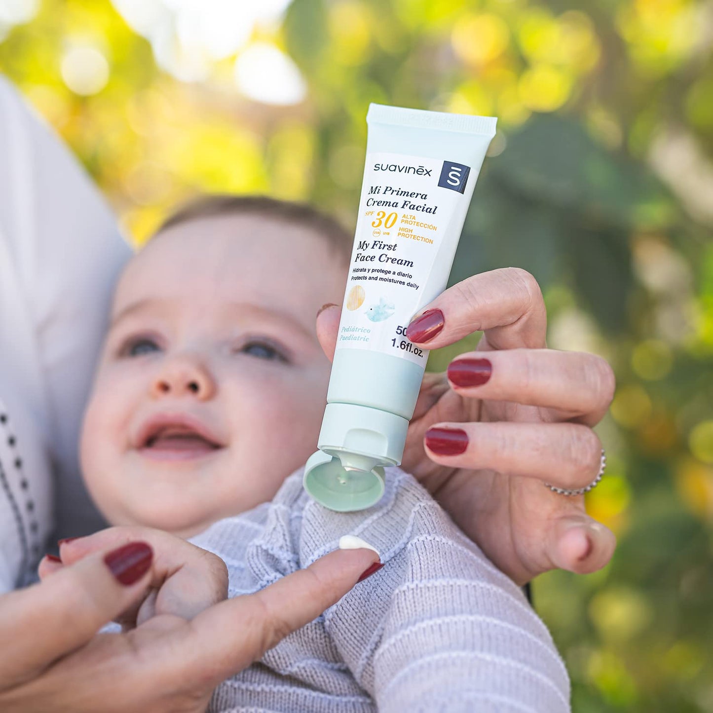 Suavinex niisutav ja kiatsev beebide näokreem SPF30, 50 ml