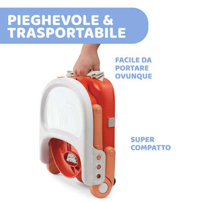 Chicco Pocket Snack söögitooli iste Poppy Red, 6–36 kuud, kuni 15 kg