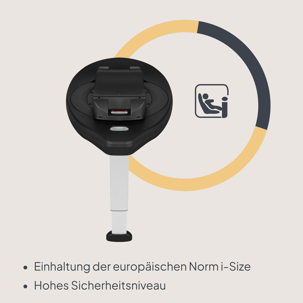 Lionelo Astrid i-Size Base Plus ISOFIX-jalusta turvakaukalolle, 180° kääntyvä, musta