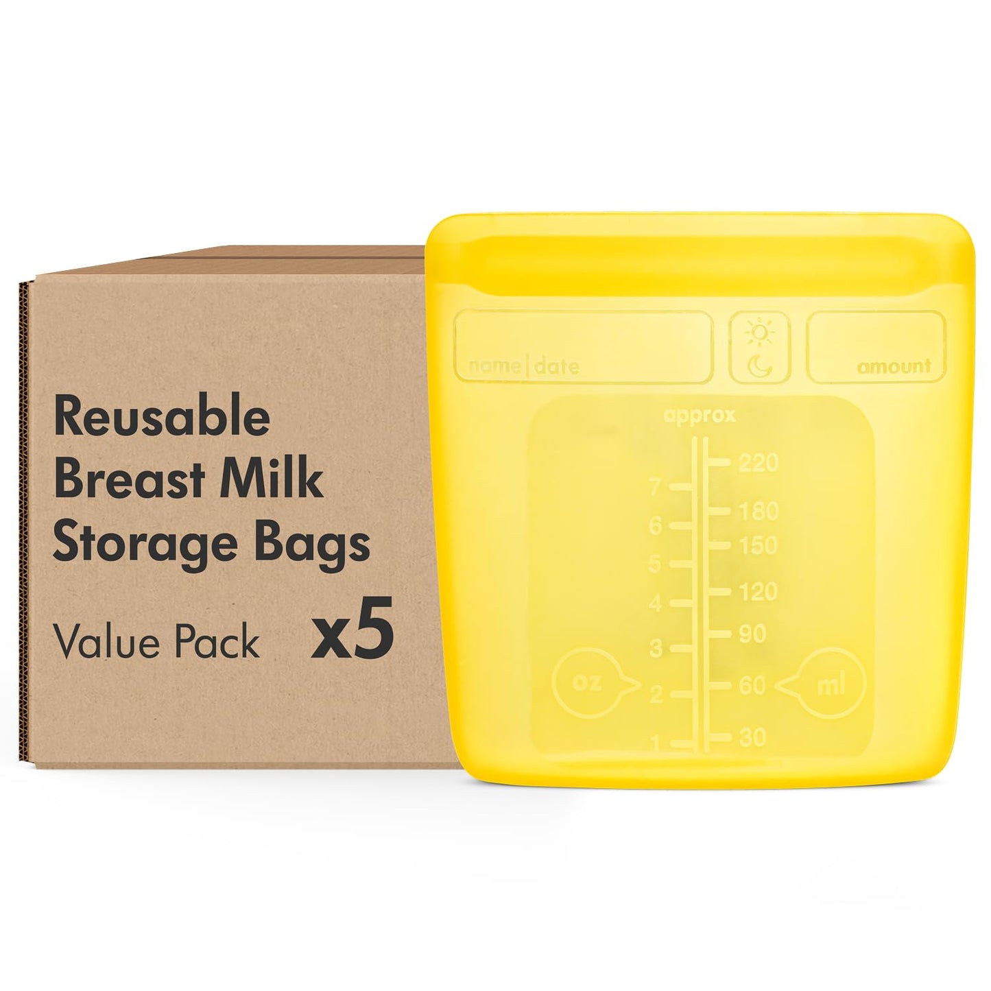 Medela korduvkasutatavad rinnapiima hoiukotid 220 ml, topeltsulguriga, 5 tk