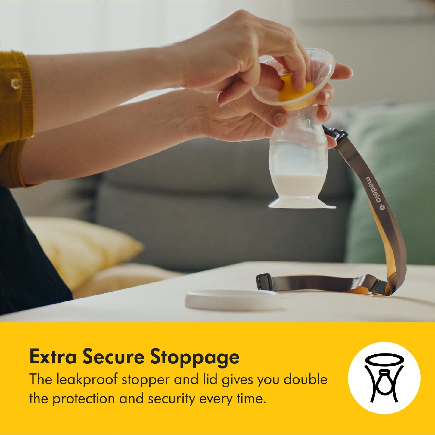 Medela silikoonist rinnapiima koguja kaane ja iminapaga