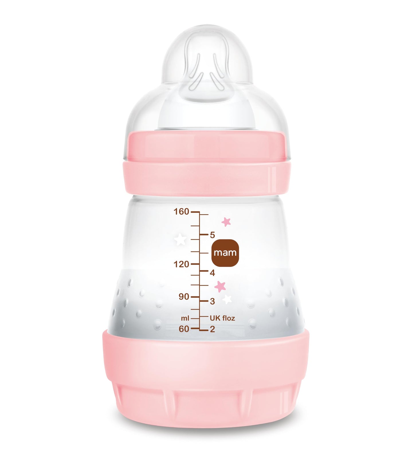 MAM Easy Start Anti-Colic lutipudel 160 ml, roosa (0+ kuud)