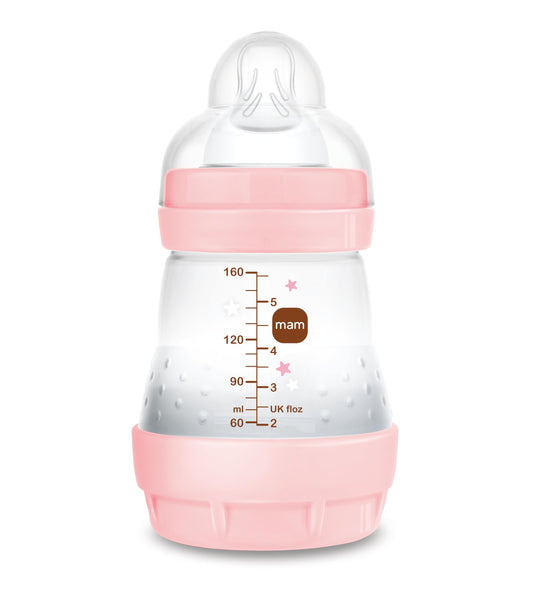 MAM Easy Start Anti-Colic lutipudel 160 ml, roosa (0+ kuud)