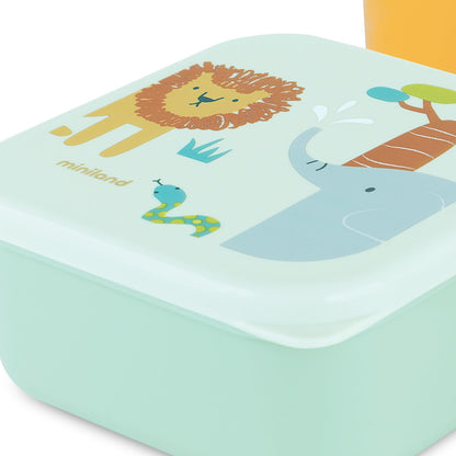 Miniland laste snäkikarbid (3 tk), BPA-vabad – Jungle