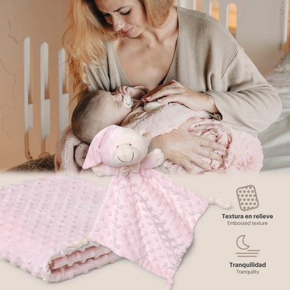 Interbaby beebiteki ja kaisuteki komplekt karuga, roosa