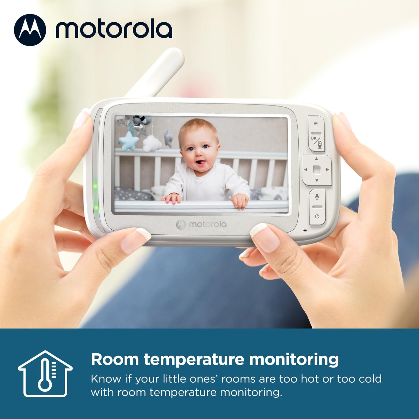 Motorola Nursery VM75 video beebimonitor 5″ ekraaniga