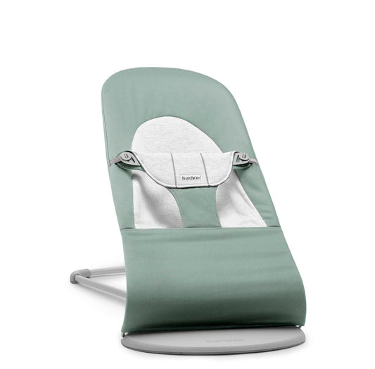 BabyBjörn Balance Soft beebi lamamistool/bouncer, hallikasroheline/hall