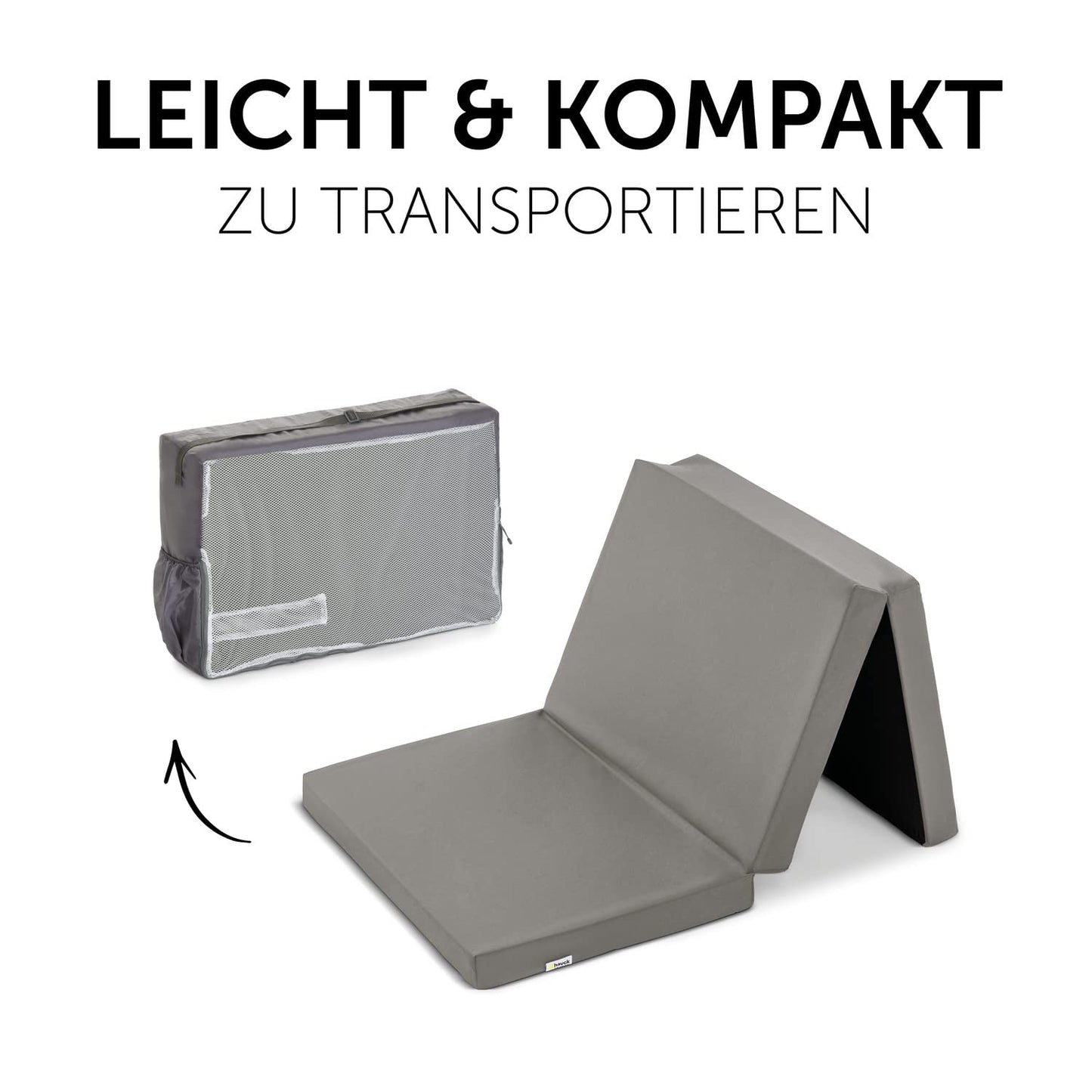 hauck kokkupandav reisivoodi vahtmadrats Sleeper, 120 x 60 cm, hall